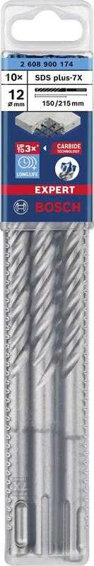 Бур Bosch EXPERT SDS-Plus-7X, 12x150x215 мм, 10 шт. (2608900174)