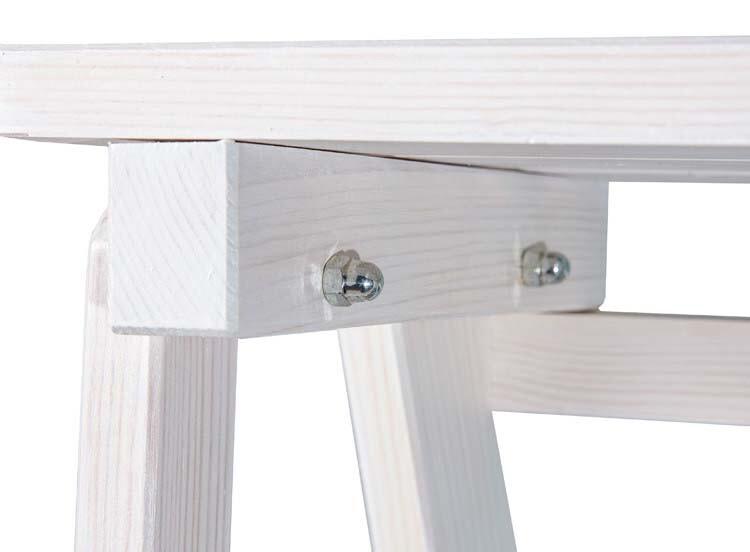 Дерев'яна драбина VIRASTAR PINE WHITE 4 ступені (WSL00103)