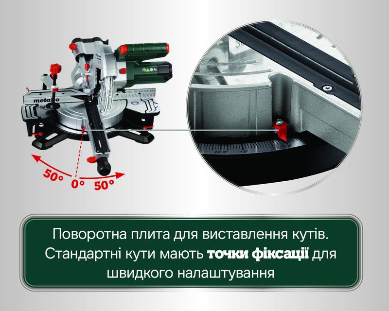 Торцювальна пила мережева Metabo KGS216M (613216000)