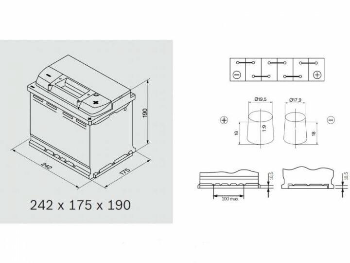 Акумулятор Bosch S5 005 (0092S50050)