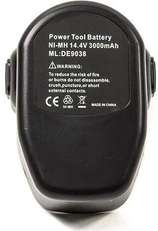 Акумулятор PowerPlant для шурупокрутів та електроінструментів DeWALT GD-DE-14, 14.4 V, 3 Ah, NIMH (TB920594)