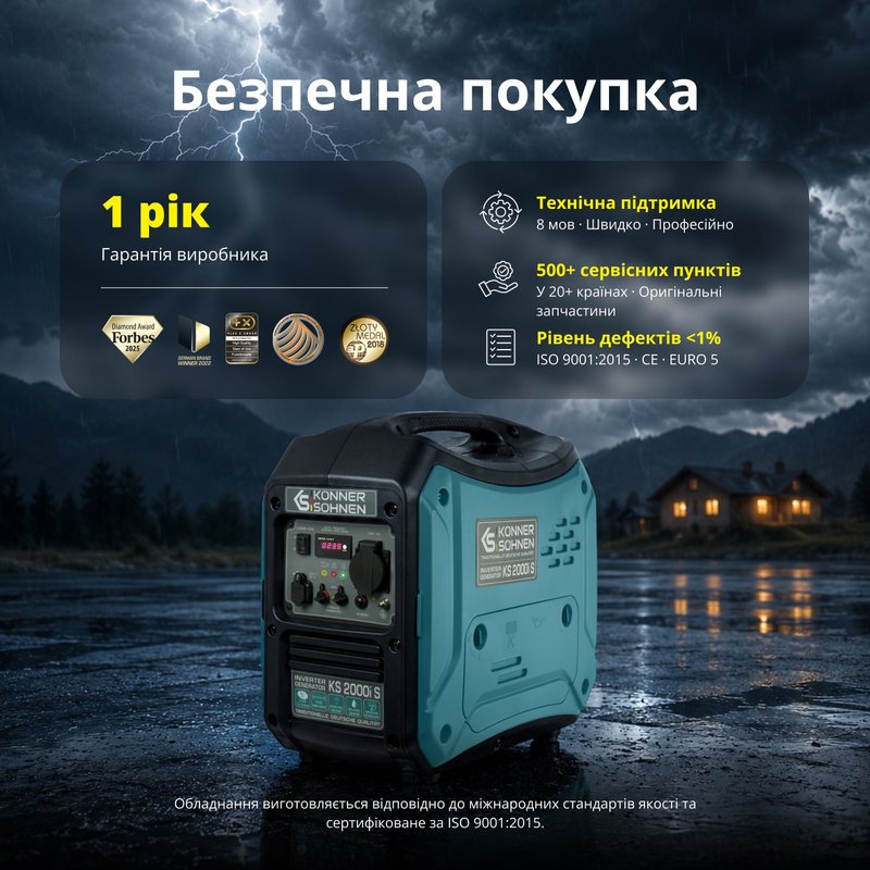 Інверторний генератор KS 2000i S