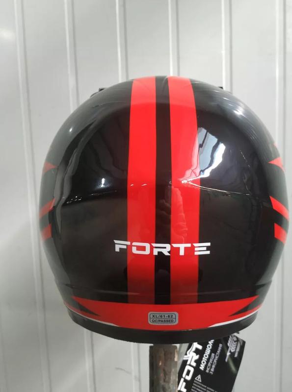 Мотошолом FORTE BLD-626 чорно-червоний, розмір M (125222)
