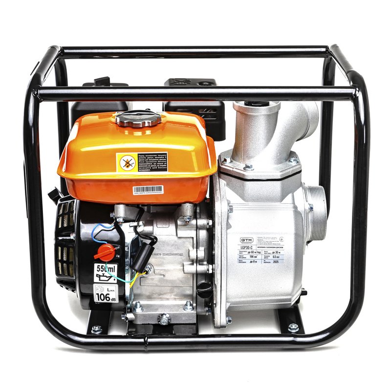 Мотопомпа бензинова GTM LGP30-C для чистої води (LGP30-C) 83936