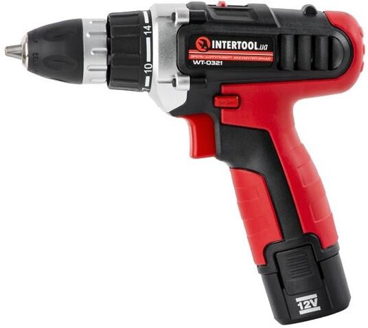 Акумуляторний дриль-шуруповерт Intertool WT-0321