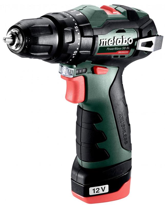 Акумуляторний безщітковий ударний дриль-шурупокрут Metabo PowerMaxx SB BL (601784500)