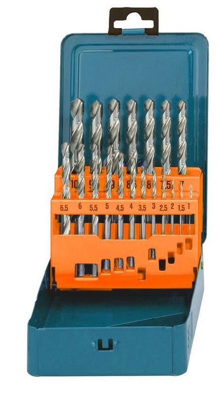 Набір свердл по металу Makita HSS-G 19 шт (D-54025)