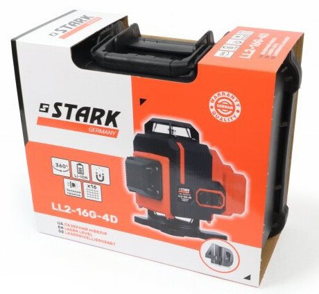 Нівелір лазерний STARK LL2-16G-4D 16 ліній
