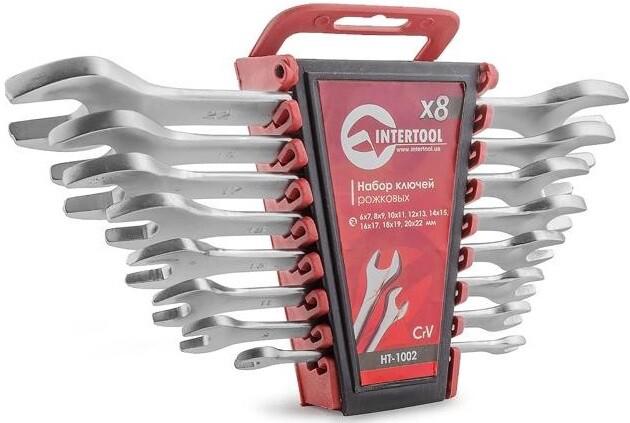 Набір комбінованих ключів Intertool 6х22 мм, 8 шт CrV (HT-1002)