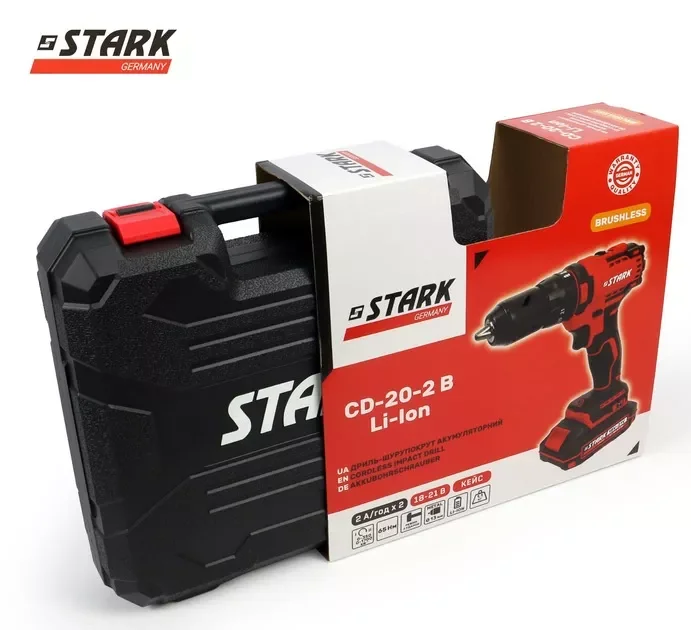 Дриль-шуруповерт акумуляторний Stark CD-20-2 B Li-Ion