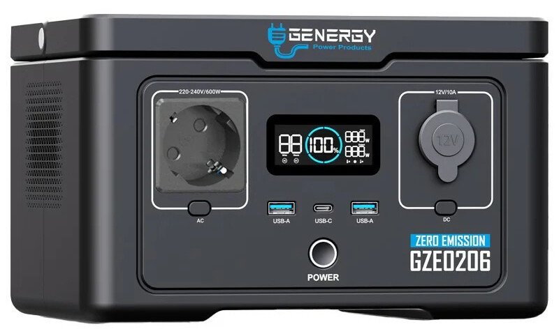 Зарядна станція GENERGY ZERO GZE-0206 (256 Вт·год / 600 Вт)
