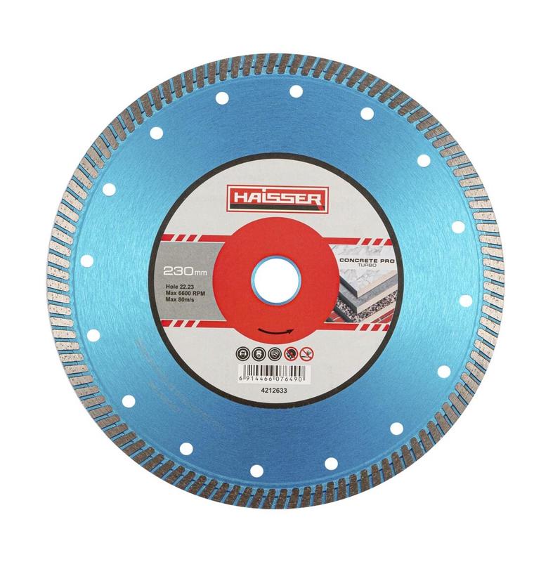 Круг алмазный Haisser Turbo CONCRETE PRO 230x3.0x10x22,23 (107649)