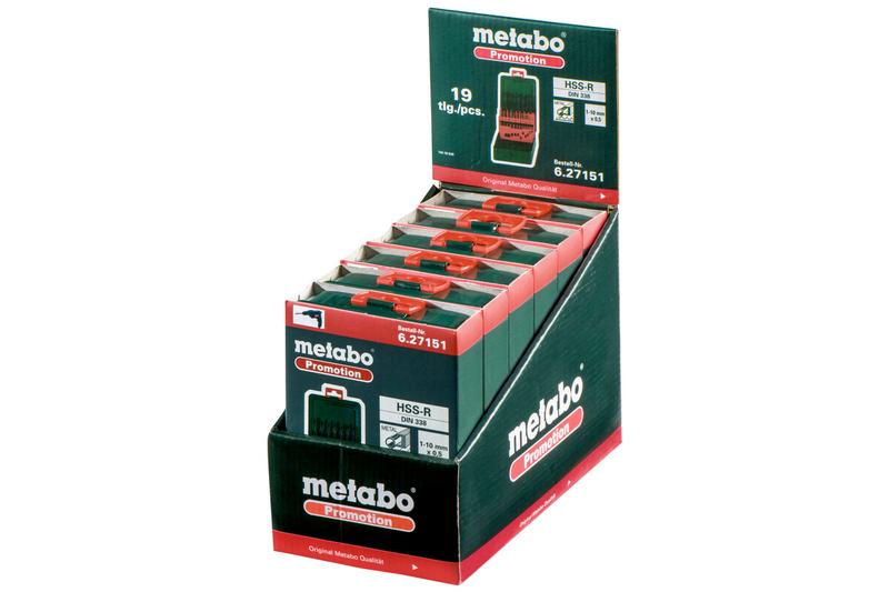 Набір свердл Metabo HSS-R, 1-10 x 0,5 мм (627151000)