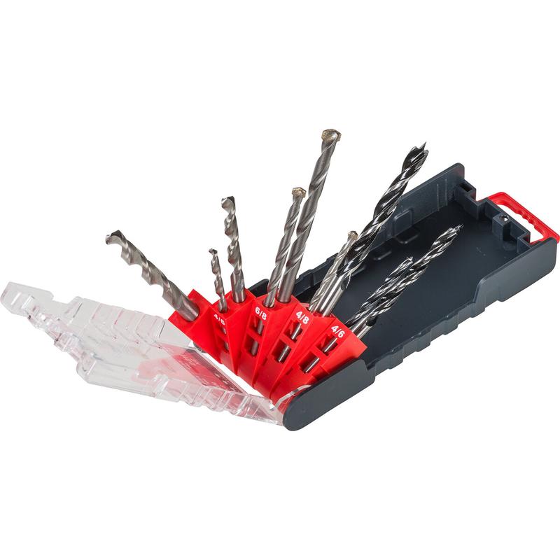 Комбінований набір свердл KWB 9 шт 4/6/8/ мм (109154)