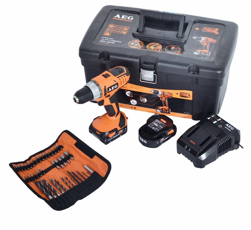Ак. дриль-шурупокрут AEG BS14G2LI KIT4X
