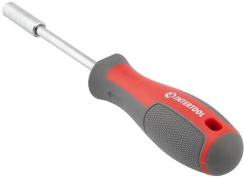 Викрутка Intertool 1/4 "100 мм з магнітним утримувачем і комплектом насадок 15 од (VT-3343)