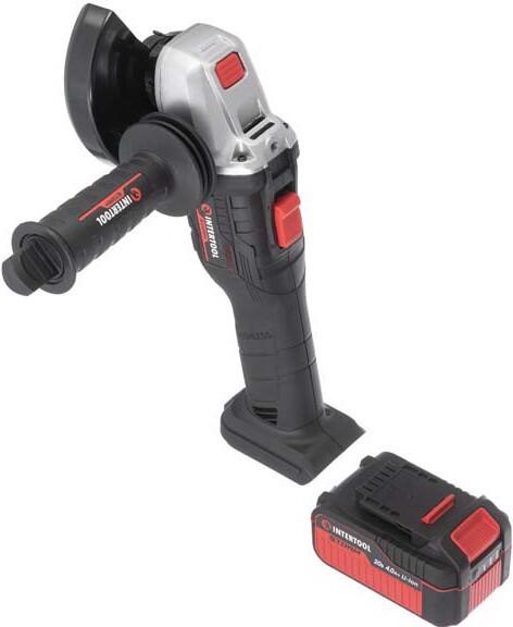Акумуляторна кутова шліфмашина INTERTOOL WT-0366