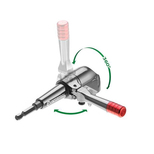 Насадка кутова для дриля та шурупокрута Intertool (VT-0116)