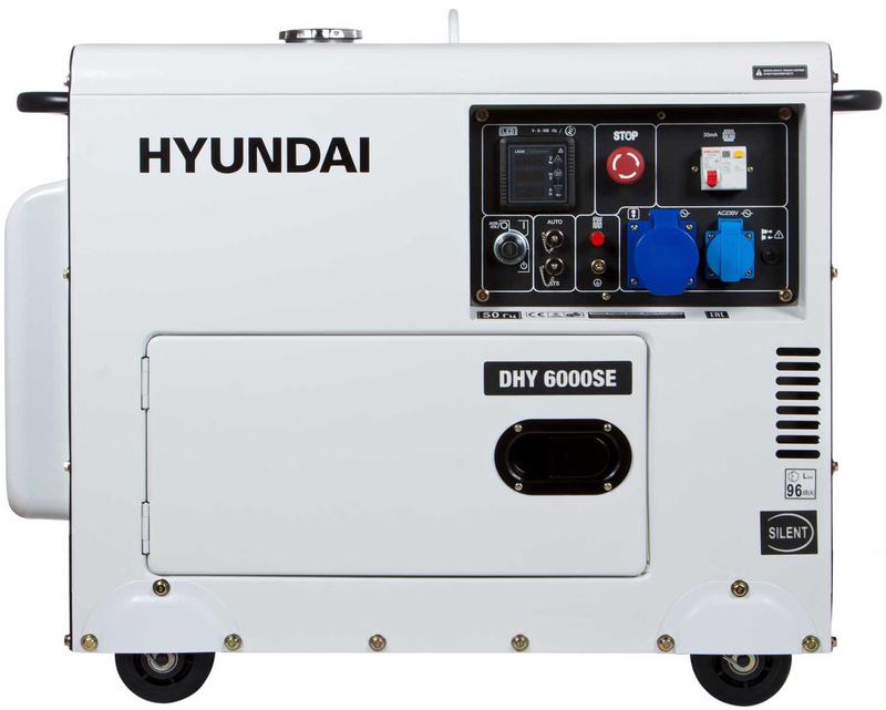Дизельний генератор Hyundai DHY 6000SE