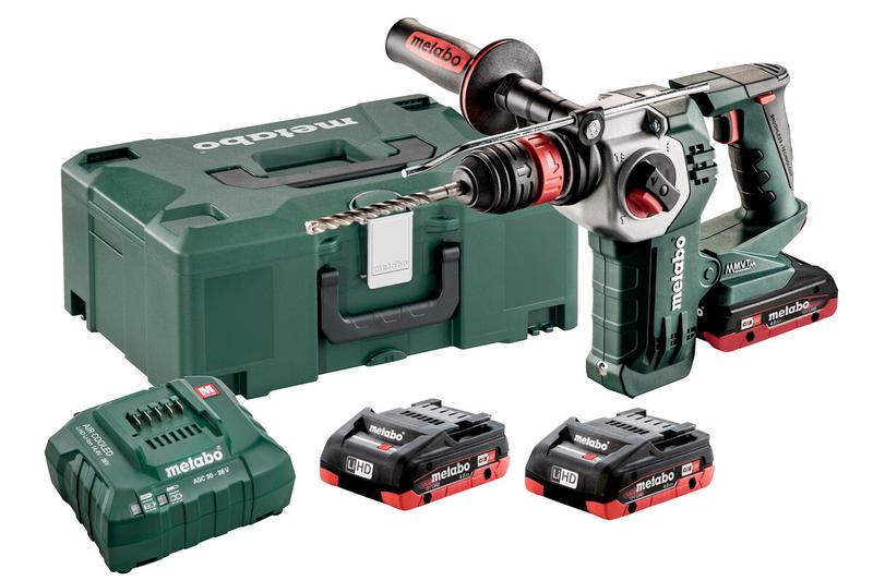 Aккумуляторний перфоратор Metabo KHA 18 LTX BL 24 Quick LiHD 3x4.0 Ah (600211940)