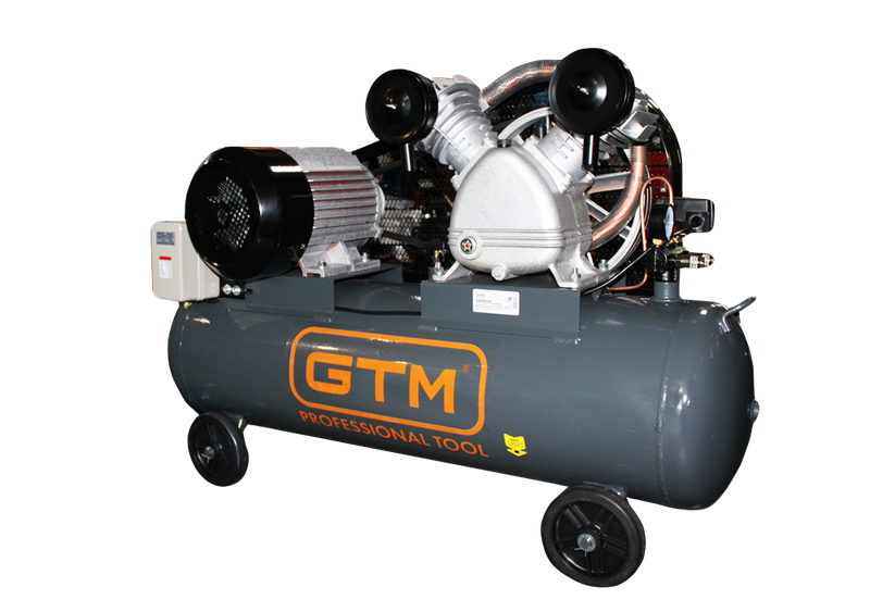 Поршневий повітряний компресор 120 л GTM KC2090A-120L ремінний 27158