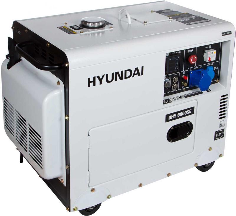 Дизельний генератор Hyundai DHY 6000SE