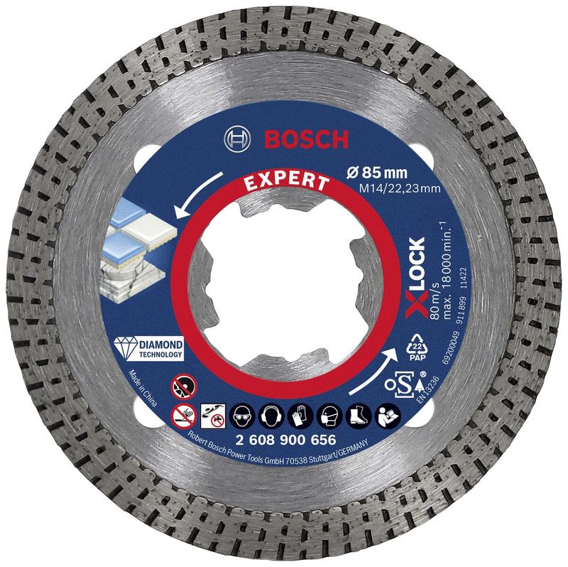 Алмазний диск Bosch X-LOCK Hard Ceramic 85x22.23x1.6x10 мм (2608900656)