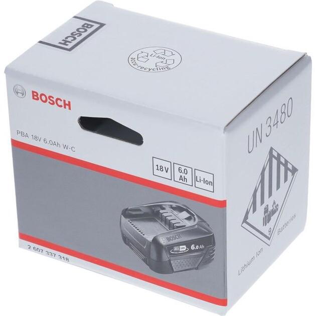 Акумулятор Bosch PBA W-C 18В, 6 Аг (2607337318)