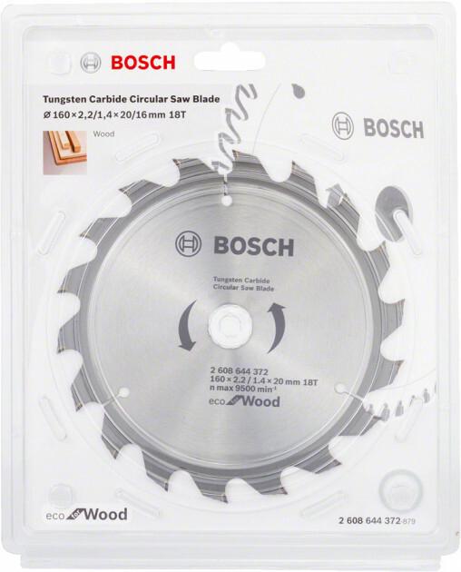 Пильний диск Bosch ECO WO 160x20 /16 18 зуб. (2608644372)