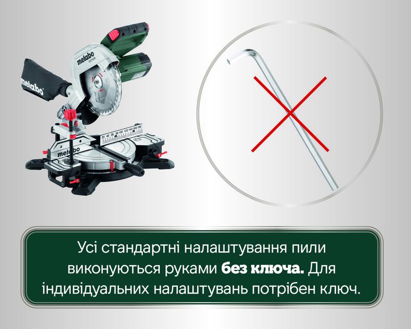 Торцювальна пила мережева Metabo KS 216 M (610216000)