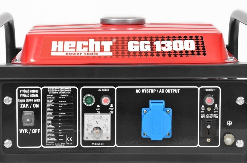 Бензиновий генератор Hecht GG 1300