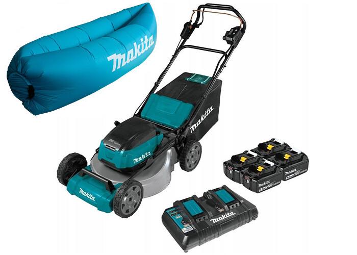 Газонокосарка акумуляторна Makita DLM532PT4 20-100 мм 70 л 39 кг (SOFA-DLM532PT4)