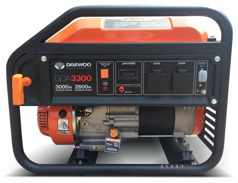 Бензиновий генератор Daewoo GDA3300