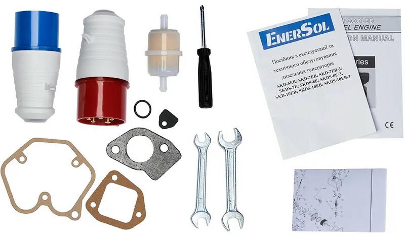 Дизельний генератор EnerSol SKDS-7EBAU 220/380В