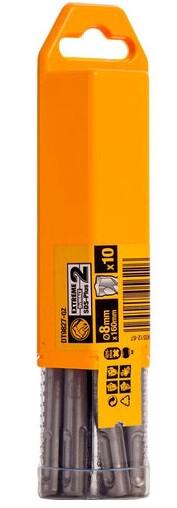 Набір бурів DeWALT SDS-Plus EXTREME2 8х100х160 мм 10шт (DT9827)