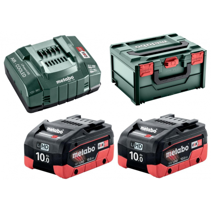 Базовий комплект Metabo LiHD 2x10.0 Ah + MetaBox (685142000)