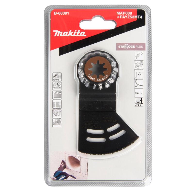 Пиляльне полотно Makita MAP008 53х40 мм K40 Starlock Plus (B-66391)