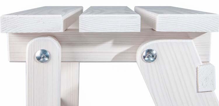 Дерев'яна драбина VIRASTAR PINE WHITE 3 ступені (WSL00102)