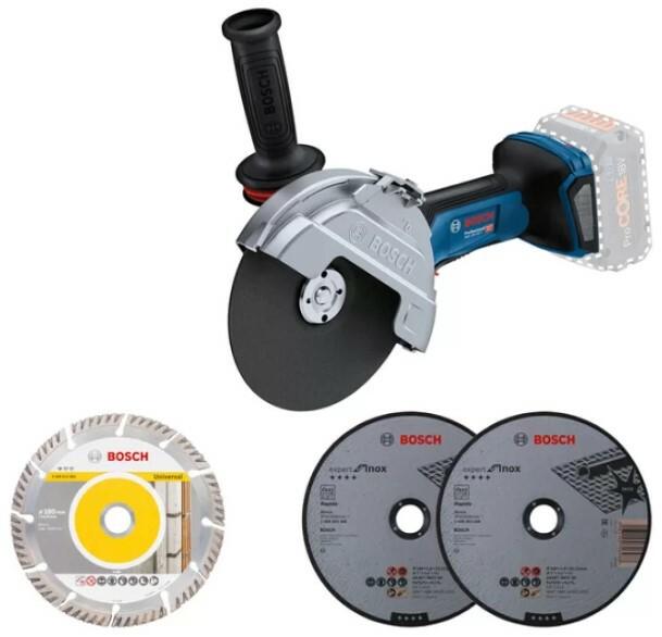 Акумуляторна кутова шліфувальна машина Bosch GWS 18V-180 Professional (06019H6L01) (без АКБ та ЗП)