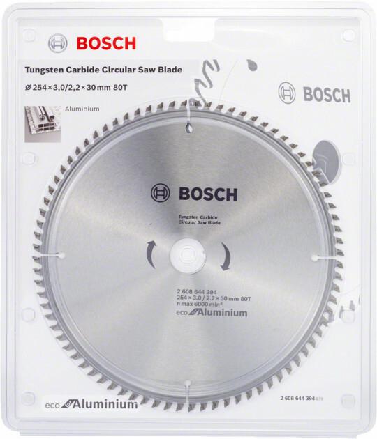 Пильний диск Bosch ECO ALU / Multi 254x30 80 зуб. (2608644394)
