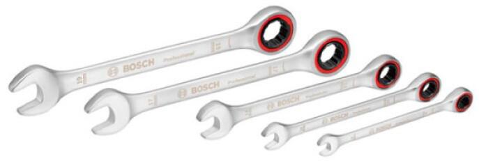 Набір гайкових ключів з тріскачкою Bosch Professional 5 шт. (1600A02Z3D)