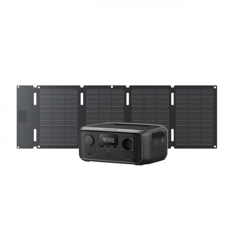 Комплект Зарядна станція EcoFlow RIVER 3 UPS та сонячна панель 45W (Type-C)