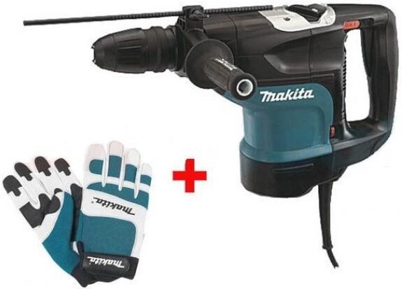 Перфоратор Makita HR4013C988000810 + захисні рукавички XL