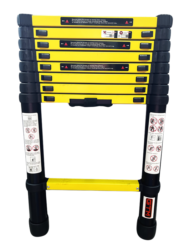 Драбина телескопічна GTM 1x9 алюмінієва, 2.6 м (KME1026Y/881026) 39526