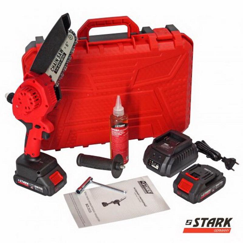 Міні-пила акумуляторна ланцюгова STARK BCS-2115, 21 В, 2 Аг, 150 мм (310900001)