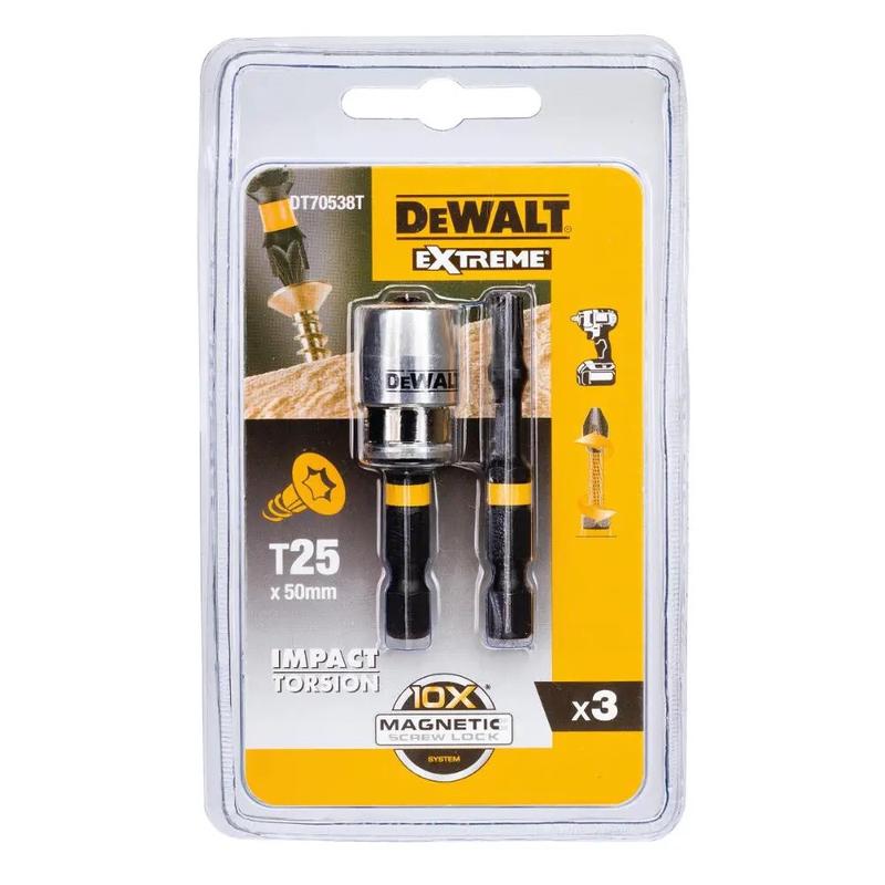 Набір біт і насадок DeWALT IMPACT TORSION, 57 мм, 2 шт (DT70538T)
