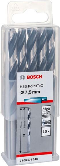 Свердло Bosch 10 HSS PointTeQ 7.5 мм, 10 шт (2608577243)