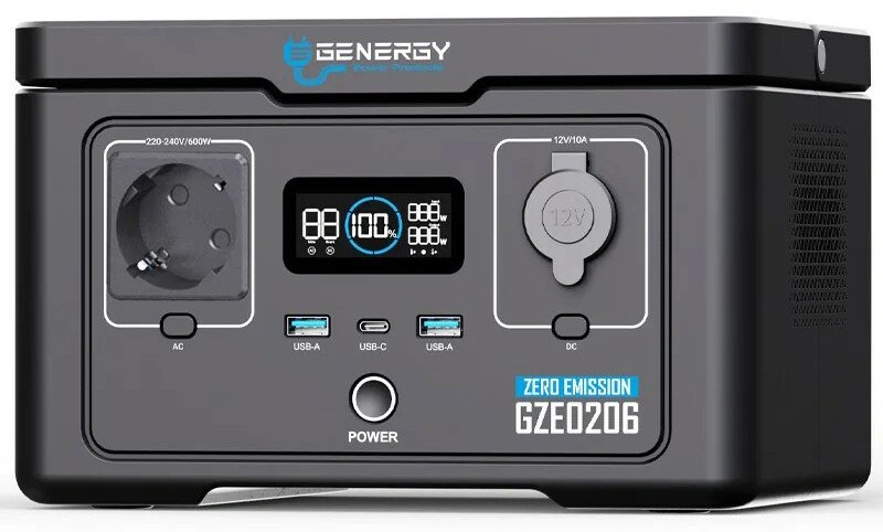 Зарядна станція GENERGY ZERO GZE-0206 (256 Вт·год / 600 Вт)