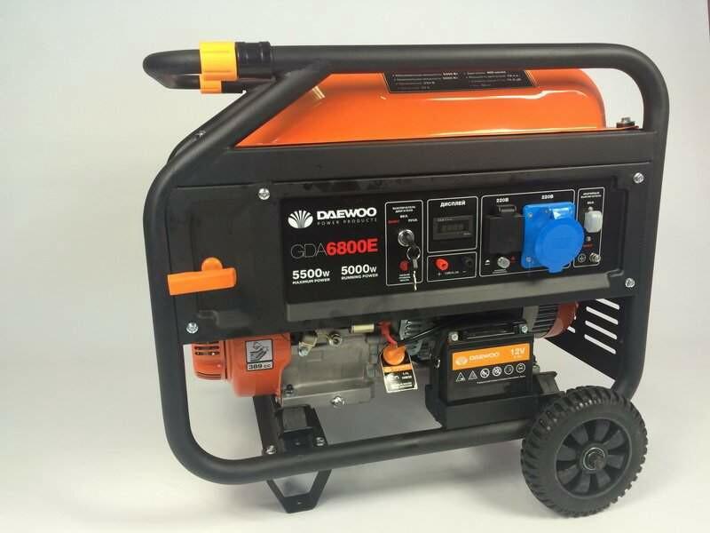 Бензиновий генератор Daewoo GDA6800E