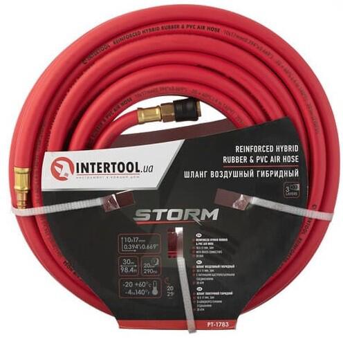 Шланг гібридний 10х17 мм, 30 м Intertool Storm (PT-1783)